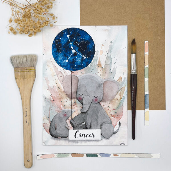 Lámina personalizable zodiaco cáncer