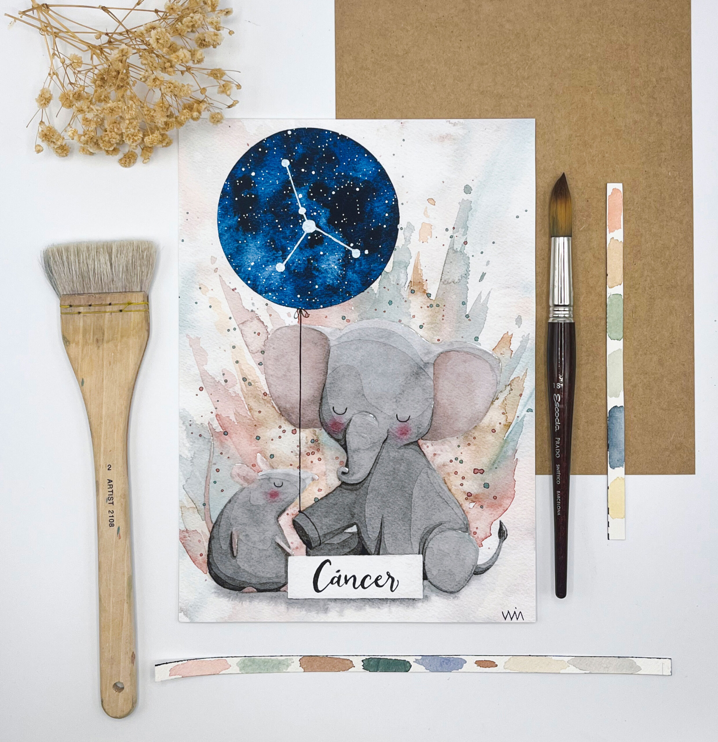 Lámina personalizable zodiaco cáncer